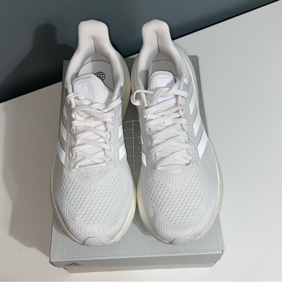 Adidas Pureboost Jet Running Shoes - White on White - Men’s US 10 / Women’s 11 - Picture 9 of 10